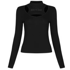 PUNK RAVE Top à Manches Longues 'Gehenna' Noir 29 PUNK RAVE Top à Manches Longues 'Gehenna' Noir -ALCHEMY GOTHIC shop top a manches longues gehenna noir 10