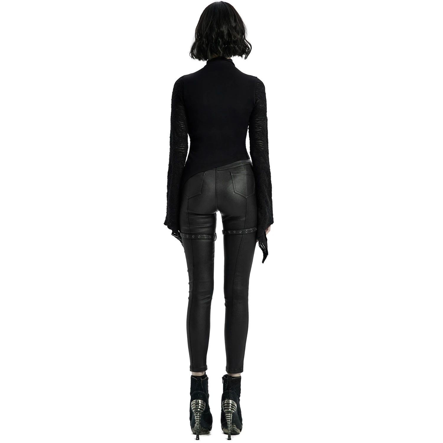 PUNK RAVE Top à Manches Longues 'Isolde' Noir 16 PUNK RAVE Top à Manches Longues 'Isolde' Noir – Image 14