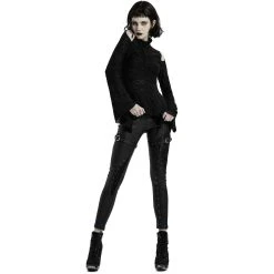 PUNK RAVE Top à Manches Longues 'Isolde' Noir 36 PUNK RAVE Top à Manches Longues 'Isolde' Noir -ALCHEMY GOTHIC shop top a manches longues isolde noir 14