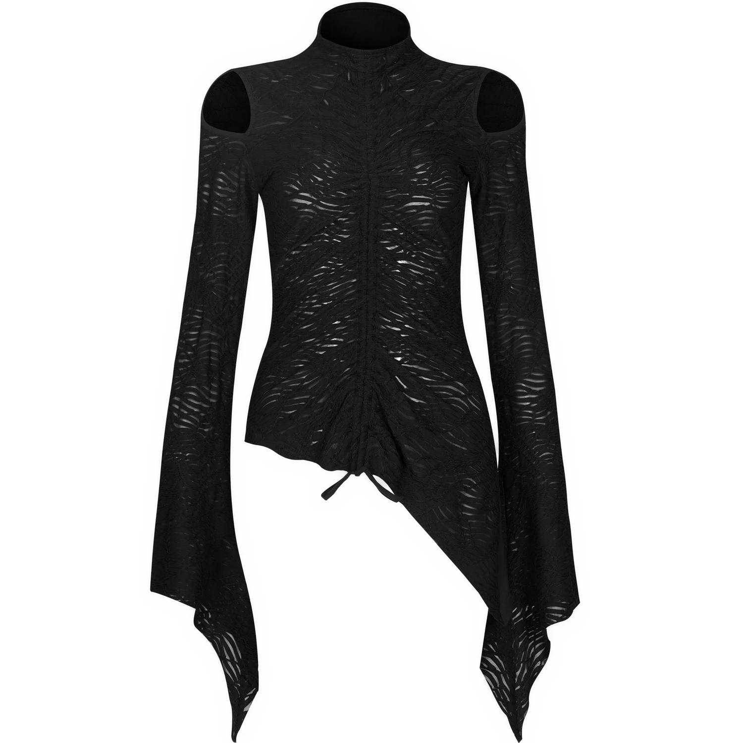 PUNK RAVE Top à Manches Longues 'Isolde' Noir 21 PUNK RAVE Top à Manches Longues 'Isolde' Noir – Image 19