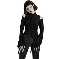 PUNK RAVE Top à Manches Longues 'Isolde' Noir 26 PUNK RAVE Top à Manches Longues 'Isolde' Noir -ALCHEMY GOTHIC shop top a manches longues isolde noir 4