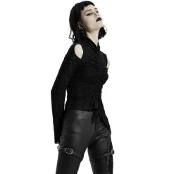 PUNK RAVE Top à Manches Longues 'Isolde' Noir 28 PUNK RAVE Top à Manches Longues 'Isolde' Noir -ALCHEMY GOTHIC shop top a manches longues isolde noir 6