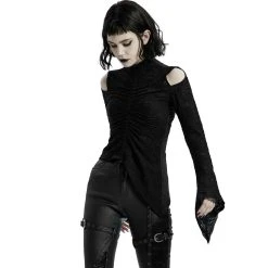 PUNK RAVE Top à Manches Longues 'Isolde' Noir 29 PUNK RAVE Top à Manches Longues 'Isolde' Noir -ALCHEMY GOTHIC shop top a manches longues isolde noir 7