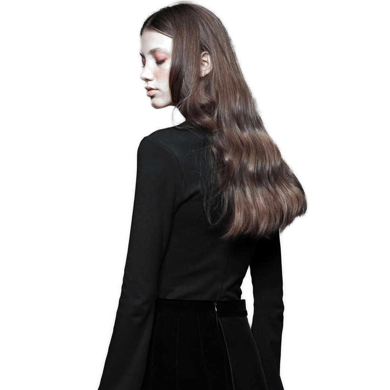 PUNK RAVE Top à Manches Longues 'Witch' Noir 5 PUNK RAVE Top à Manches Longues 'Witch' Noir – Image 3