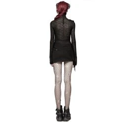 PUNK RAVE Top Asymétrique 'Laertes' Noir -ALCHEMY GOTHIC shop top asymetrique laertes noir 8