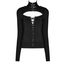 PUNK RAVE Top 'Control Freak' Noir
