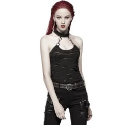 PUNK RAVE Top 'Destruction Unit' Noir 17 PUNK RAVE Top 'Destruction Unit' Noir -ALCHEMY GOTHIC shop top destruction unit noir 4