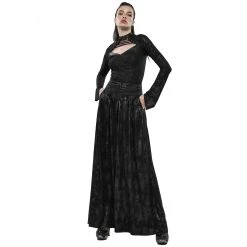 PUNK RAVE Top 'Doomed Rose' Noir 16 PUNK RAVE Top 'Doomed Rose' Noir -ALCHEMY GOTHIC shop top doomed rose noir 4