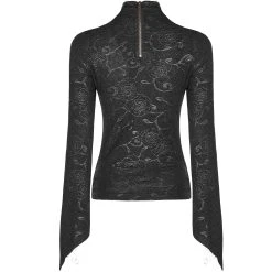 PUNK RAVE Top 'Doomed Rose' Noir 18 PUNK RAVE Top 'Doomed Rose' Noir -ALCHEMY GOTHIC shop top doomed rose noir 6