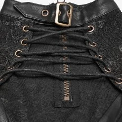 PUNK RAVE Top 'Doomed Rose' Noir 20 PUNK RAVE Top 'Doomed Rose' Noir -ALCHEMY GOTHIC shop top doomed rose noir 8