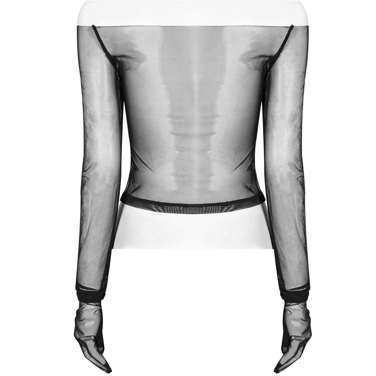 PUNK RAVE Top 'Enigma' En Résille Noire 9 PUNK RAVE Top 'Enigma' En Résille Noire – Image 7