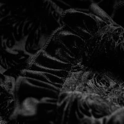 PUNK RAVE Top 'Ophelia' En Velours Noir -ALCHEMY GOTHIC shop top ophelia en velours noir 12