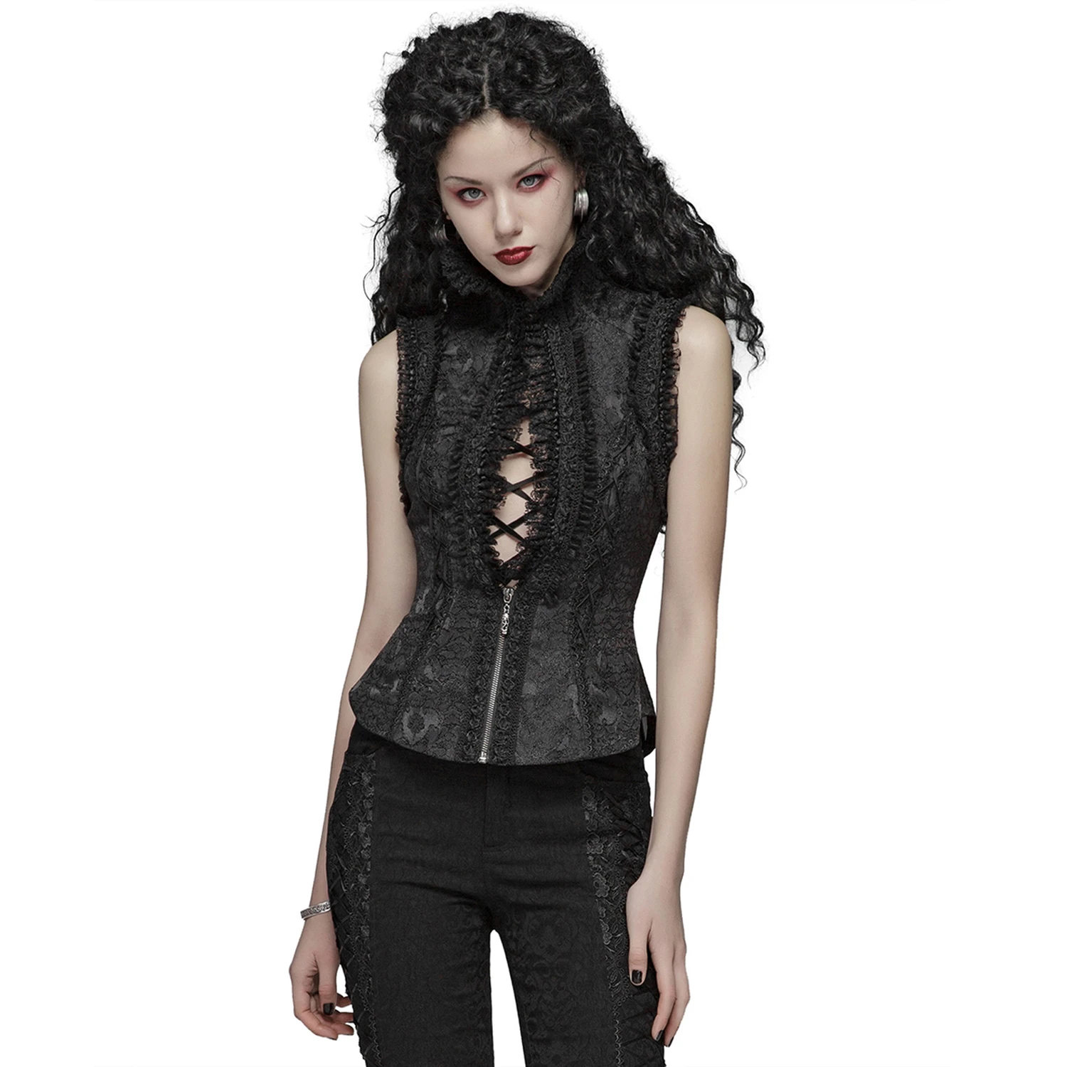 Pyon Pyon Top Sans Manches 'Adelaide' Noir 6 Pyon Pyon Top Sans Manches 'Adelaide' Noir – Image 4