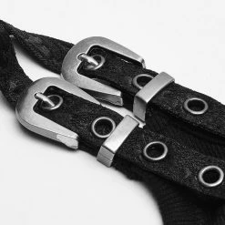 PUNK RAVE Top Sans Manches 'Poison' En Jacquart Noir -ALCHEMY GOTHIC shop top sans manches poison en jacquart noir 10