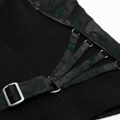 PUNK RAVE Top Sans Manches 'Poison' En Jacquart Vert Et Noir 25 PUNK RAVE Top Sans Manches 'Poison' En Jacquart Vert Et Noir -ALCHEMY GOTHIC shop top sans manches poison en jacquart vert et noir 10