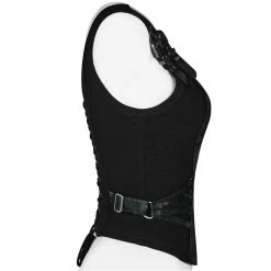 PUNK RAVE Top Sans Manches 'Poison' En Jacquart Vert Et Noir 21 PUNK RAVE Top Sans Manches 'Poison' En Jacquart Vert Et Noir -ALCHEMY GOTHIC shop top sans manches poison en jacquart vert et noir 6