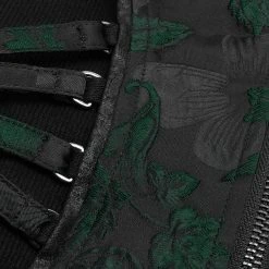 PUNK RAVE Top Sans Manches 'Poison' En Jacquart Vert Et Noir 23 PUNK RAVE Top Sans Manches 'Poison' En Jacquart Vert Et Noir -ALCHEMY GOTHIC shop top sans manches poison en jacquart vert et noir 8