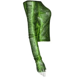 PUNK RAVE Top 'Serpentine' Vert Fluorescent -ALCHEMY GOTHIC shop top serpentine vert fluorescent 11