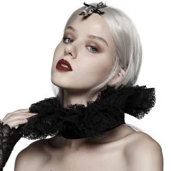 PUNK RAVE Tour De Cou 'Victoria' En Dentelle Noire 14 PUNK RAVE Tour De Cou 'Victoria' En Dentelle Noire -ALCHEMY GOTHIC shop tour de cou victoria en dentelle noire 2