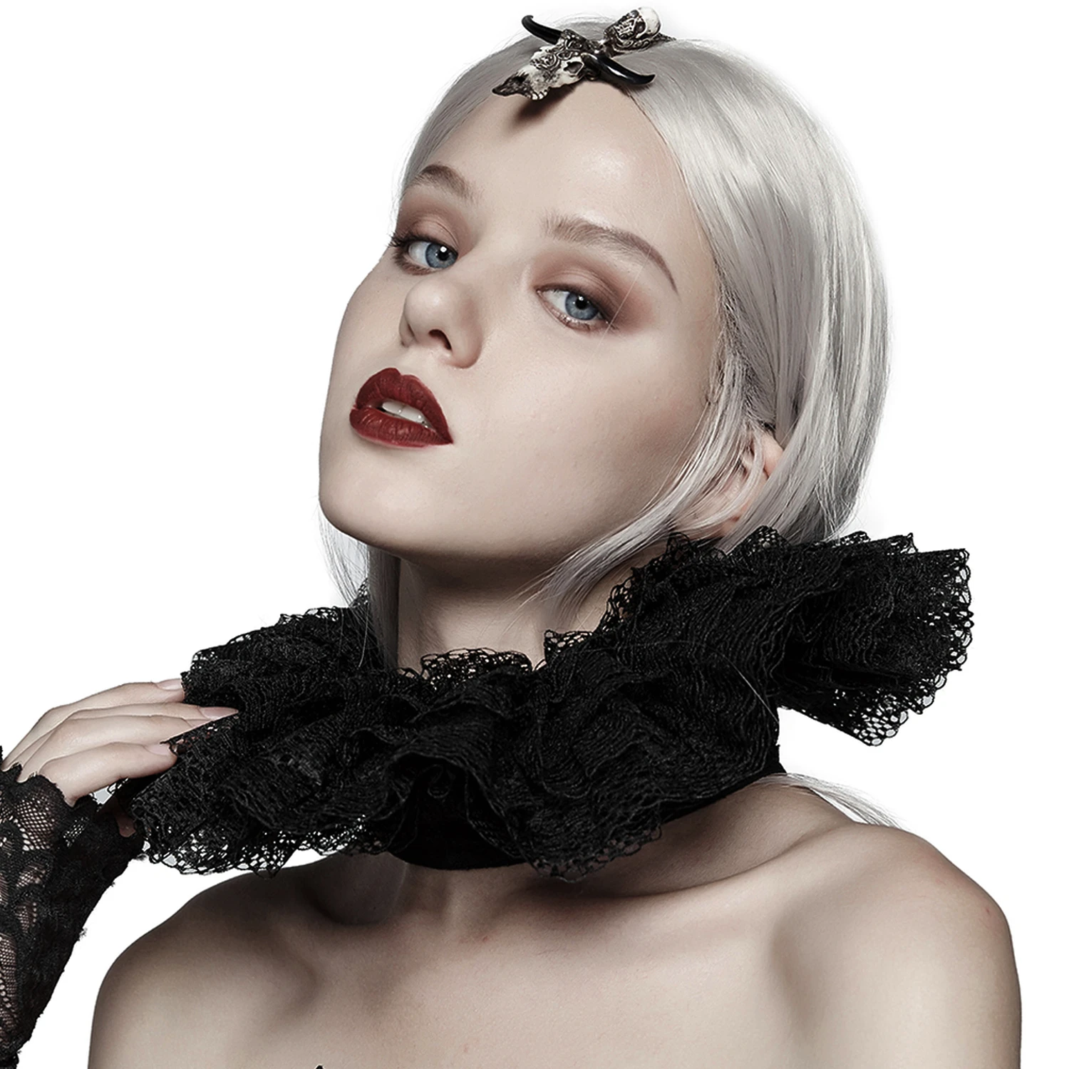 PUNK RAVE Tour De Cou 'Victoria' En Dentelle Noire 5 PUNK RAVE Tour De Cou 'Victoria' En Dentelle Noire – Image 3