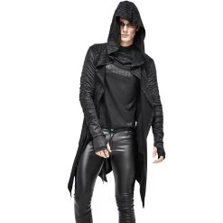 DEVIL FASHION Veste à Capuche 'Cyber Game' Noire -ALCHEMY GOTHIC shop veste a capuche cyber game noire 3