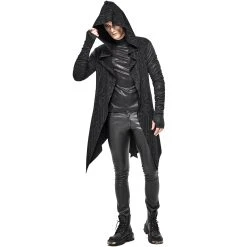 DEVIL FASHION Veste à Capuche 'Cyber Game' Noire -ALCHEMY GOTHIC shop veste a capuche cyber game noire 4