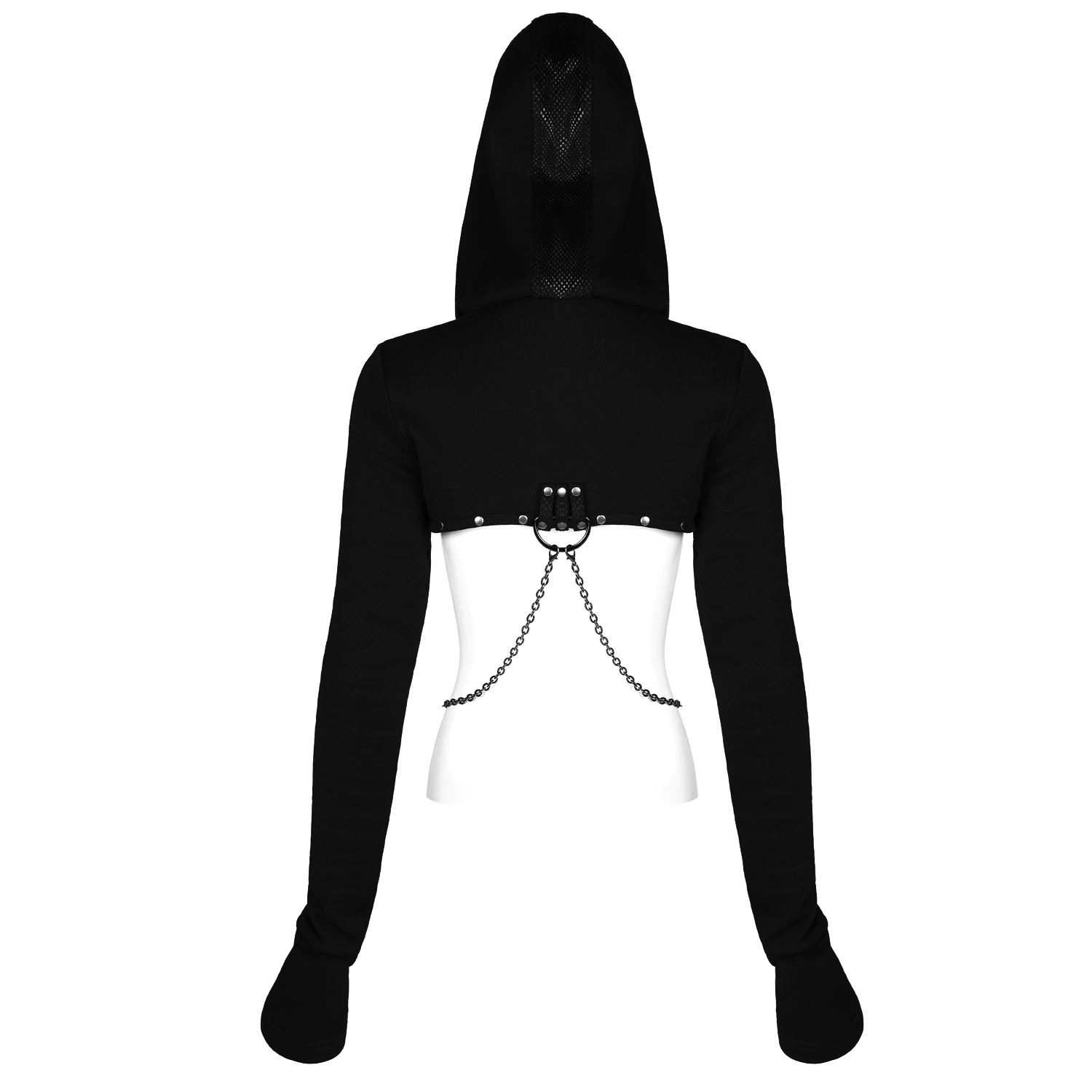 PUNK RAVE Veste Boléro 'Dark Doll' Noire 13 PUNK RAVE Veste Boléro 'Dark Doll' Noire – Image 11