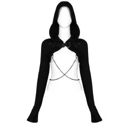 PUNK RAVE Veste Boléro 'Dark Doll' Noire 28 PUNK RAVE Veste Boléro 'Dark Doll' Noire -ALCHEMY GOTHIC shop veste bolero dark doll noire 9