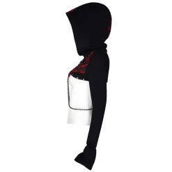PUNK RAVE Veste Boléro 'Dark Doll' Noire Et Rouge 33 PUNK RAVE Veste Boléro 'Dark Doll' Noire Et Rouge -ALCHEMY GOTHIC shop veste bolero dark doll noire et rouge 13