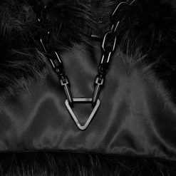 PUNK RAVE Veste 'Cassiopee' En Fausse Fourrure Noire 26 PUNK RAVE Veste 'Cassiopee' En Fausse Fourrure Noire -ALCHEMY GOTHIC shop veste cassiopee en fausse fourrure noire 11