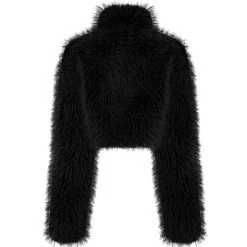 PUNK RAVE Veste 'Cassiopee' En Fausse Fourrure Noire 22 PUNK RAVE Veste 'Cassiopee' En Fausse Fourrure Noire -ALCHEMY GOTHIC shop veste cassiopee en fausse fourrure noire 7