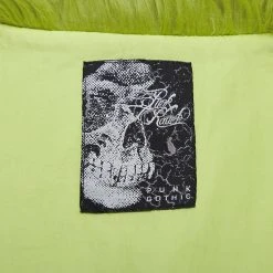 PUNK RAVE Veste 'Cthulhu' En Fausse Fourrure Verte 29 PUNK RAVE Veste 'Cthulhu' En Fausse Fourrure Verte -ALCHEMY GOTHIC shop veste cthulhu en fausse fourrure verte 13