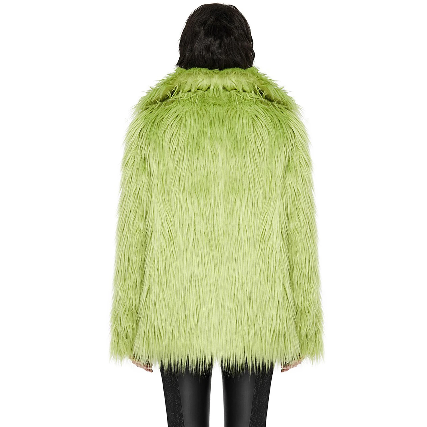 PUNK RAVE Veste 'Cthulhu' En Fausse Fourrure Verte 5 PUNK RAVE Veste 'Cthulhu' En Fausse Fourrure Verte – Image 3