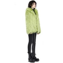 PUNK RAVE Veste 'Cthulhu' En Fausse Fourrure Verte 23 PUNK RAVE Veste 'Cthulhu' En Fausse Fourrure Verte -ALCHEMY GOTHIC shop veste cthulhu en fausse fourrure verte 7