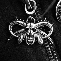 DEVIL FASHION Veste D'Hiver à Capuche 'Soldier' Noire -ALCHEMY GOTHIC shop veste d hiver a capuche soldier noire 16