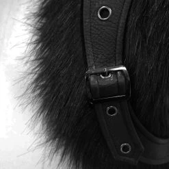 DEVIL FASHION Veste D'Hiver à Capuche 'Soldier' Noire -ALCHEMY GOTHIC shop veste d hiver a capuche soldier noire 18