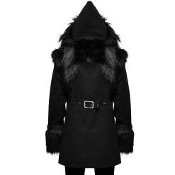 DEVIL FASHION Veste D'Hiver à Capuche 'Soldier' Noire -ALCHEMY GOTHIC shop veste d hiver a capuche soldier noire 2