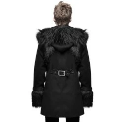 DEVIL FASHION Veste D'Hiver à Capuche 'Soldier' Noire -ALCHEMY GOTHIC shop veste d hiver a capuche soldier noire 5