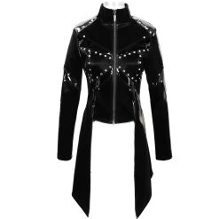 DEVIL FASHION Veste 'Draven' En Simili Cuir Noir -ALCHEMY GOTHIC shop veste draven en simili cuir noir 10