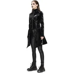 DEVIL FASHION Veste 'Draven' En Simili Cuir Noir -ALCHEMY GOTHIC shop veste draven en simili cuir noir 3