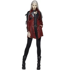 PUNK RAVE Veste Femme 'Poisonblack' Rouge 31 PUNK RAVE Veste Femme 'Poisonblack' Rouge -ALCHEMY GOTHIC shop veste femme poisonblack rouge 10