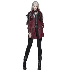 PUNK RAVE Veste Femme 'Poisonblack' Rouge 29 PUNK RAVE Veste Femme 'Poisonblack' Rouge -ALCHEMY GOTHIC shop veste femme poisonblack rouge 8