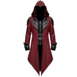 DEVIL FASHION Veste Femmes à Capuche 'Assasins Creed' Rouge
