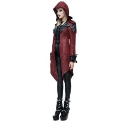 DEVIL FASHION Veste Femmes à Capuche 'Assasins Creed' Rouge -ALCHEMY GOTHIC shop veste femmes a capuche assasins creed rouge 3