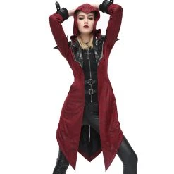 DEVIL FASHION Veste Femmes à Capuche 'Assasins Creed' Rouge -ALCHEMY GOTHIC shop veste femmes a capuche assasins creed rouge 5