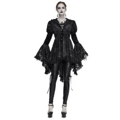 DEVIL FASHION Veste Femmes à Capuche 'Elegant Lace' Noire -ALCHEMY GOTHIC shop veste femmes a capuche elegant lace noire 13