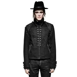 PUNK RAVE Veste-Gilet 2 En 1 'The Smog' Noire 25 PUNK RAVE Veste-Gilet 2 En 1 'The Smog' Noire -ALCHEMY GOTHIC shop veste gilet 2 en 1 the smog noire 3
