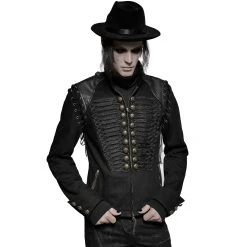 PUNK RAVE Veste-Gilet 2 En 1 'The Smog' Noire 26 PUNK RAVE Veste-Gilet 2 En 1 'The Smog' Noire -ALCHEMY GOTHIC shop veste gilet 2 en 1 the smog noire 4