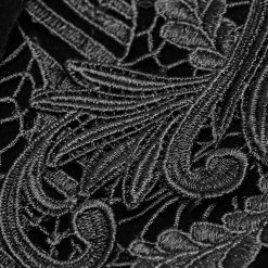 PUNK RAVE Veste Gothique 'Dark Doll' En Velours Noire -ALCHEMY GOTHIC shop veste gothique dark doll en velours noire 10