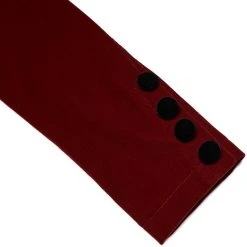 PUNK RAVE Veste Gothique 'Dark Doll' En Velours Rouge -ALCHEMY GOTHIC shop veste gothique dark doll en velours rouge 11